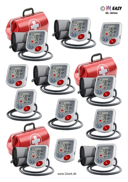 3D Blodtryksmåler og lægetaske